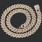 14MM Iced Out Rhombus Cuban Chain Pi-Mart