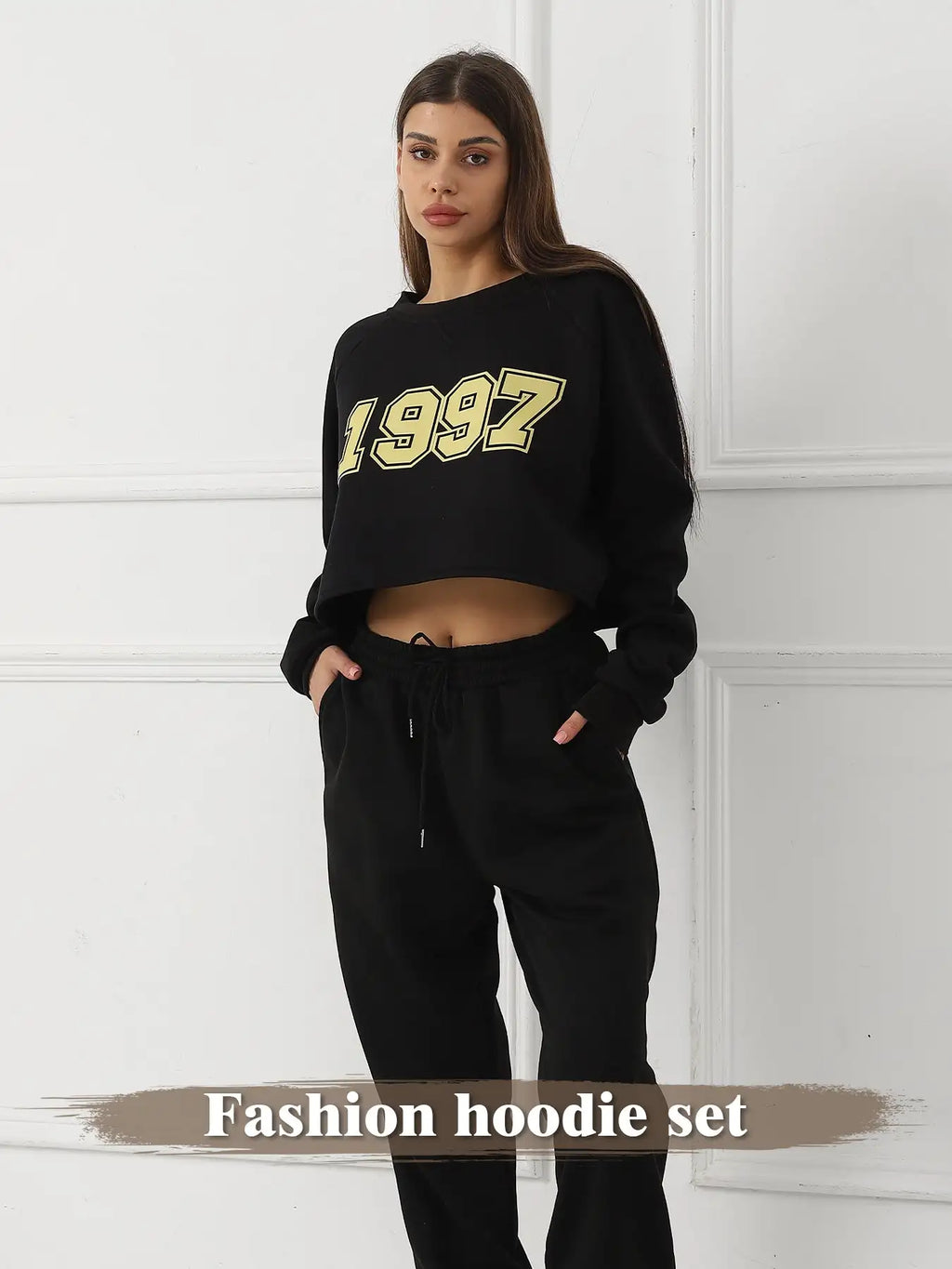 Women's Long Sleeved Hoodie Set - SJB-DIAMOND ELITES