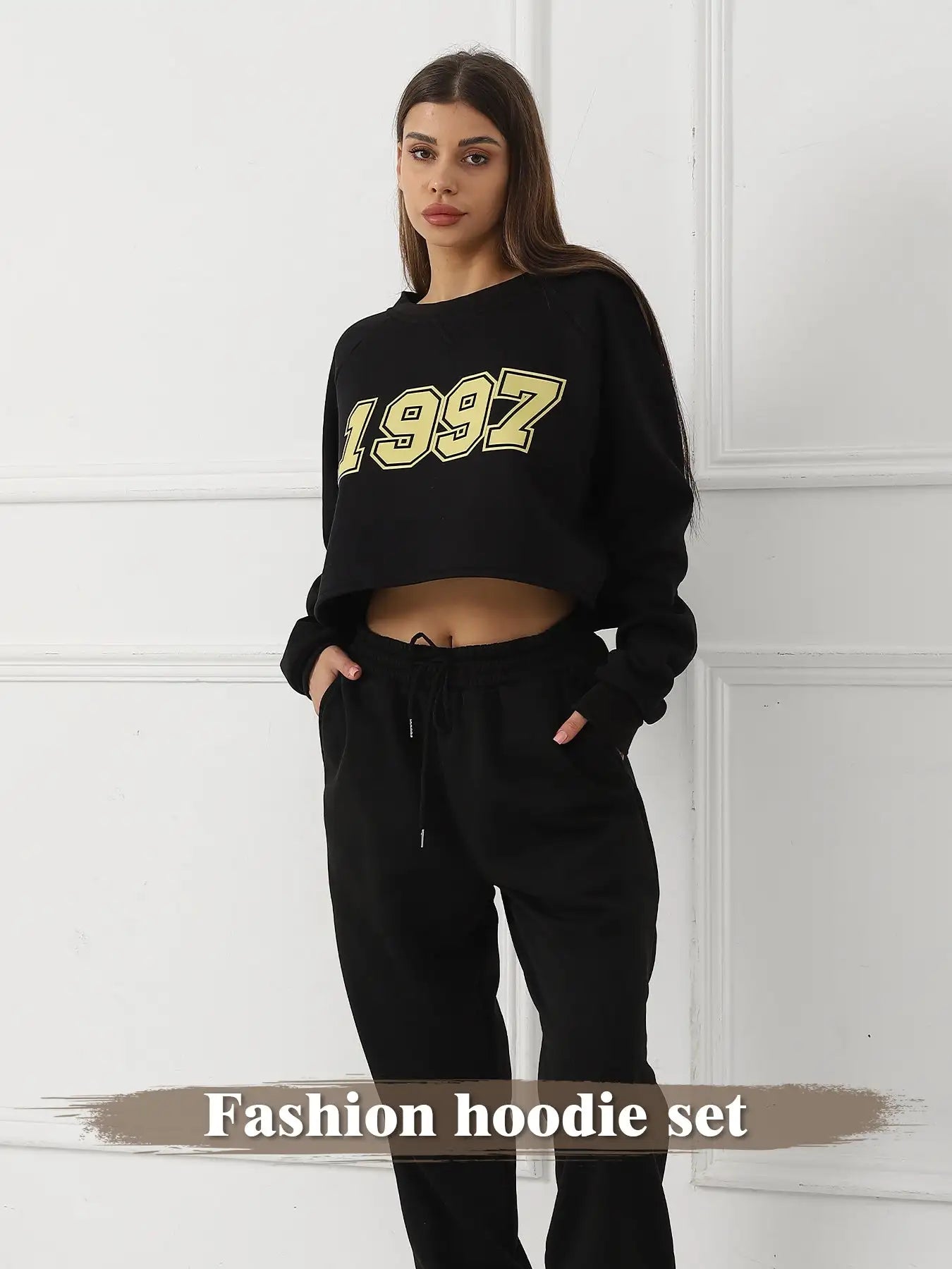 Women's Long Sleeved Hoodie Set - SJB-DIAMOND ELITES