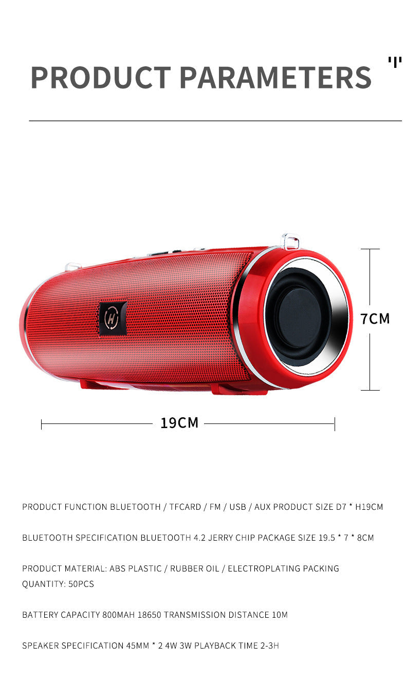MINI2 Bluetooth Speaker Card Mini Super Dynamic Bass Boost Outdoor Strap Portable Pi-Mart
