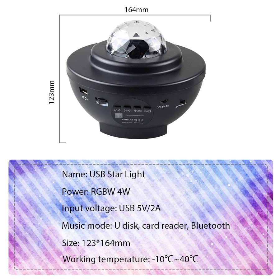 Star Projection Lamp - SJB-DIAMOND ELITES