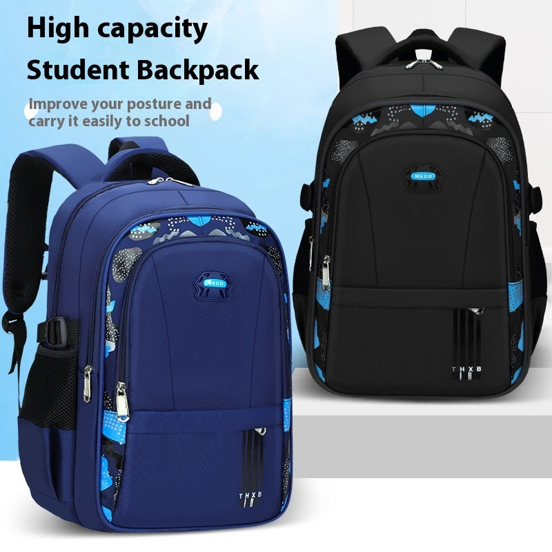 Breathable Light Negative Large Capacity Children's Schoolbag Pi-Mart