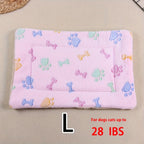 All-Season Dirt-Resistant Rectangular Pet Blanket - Comfortable Dog Paw Heart Print Pet Bed, 1pc Lootquake LLC