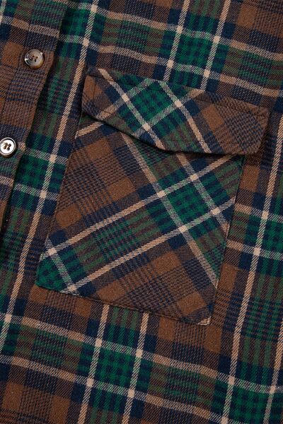 Timeless Women's Classic Plaid Button-Up Long Sleeve Jacket – Lightweight & Stylish Cotton-Blend Outerwear Stevvex
