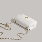 Small square crossbody purse, chain shoulder bag, fashionable snake pattern crossbody small square bag