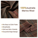Pure Wool Blanket Throw Queen Size 100% Australian Natural Wool Bed Blanket, Washable Wool Blanket Throw, Hypoallergenic- Non-Itchy Or Scratchy Fabric Lootquake LLC