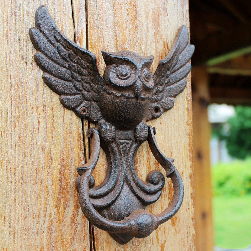 Antique Cast Iron Owl Door Handle Pi-Mart