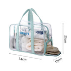 Waterproof beach bag, wet and dry separation fitness bag, toiletry bag, storage goggles, swimsuit swimming bag, Transparent Cosmetic Bag, - SJB-DIAMOND ELITES