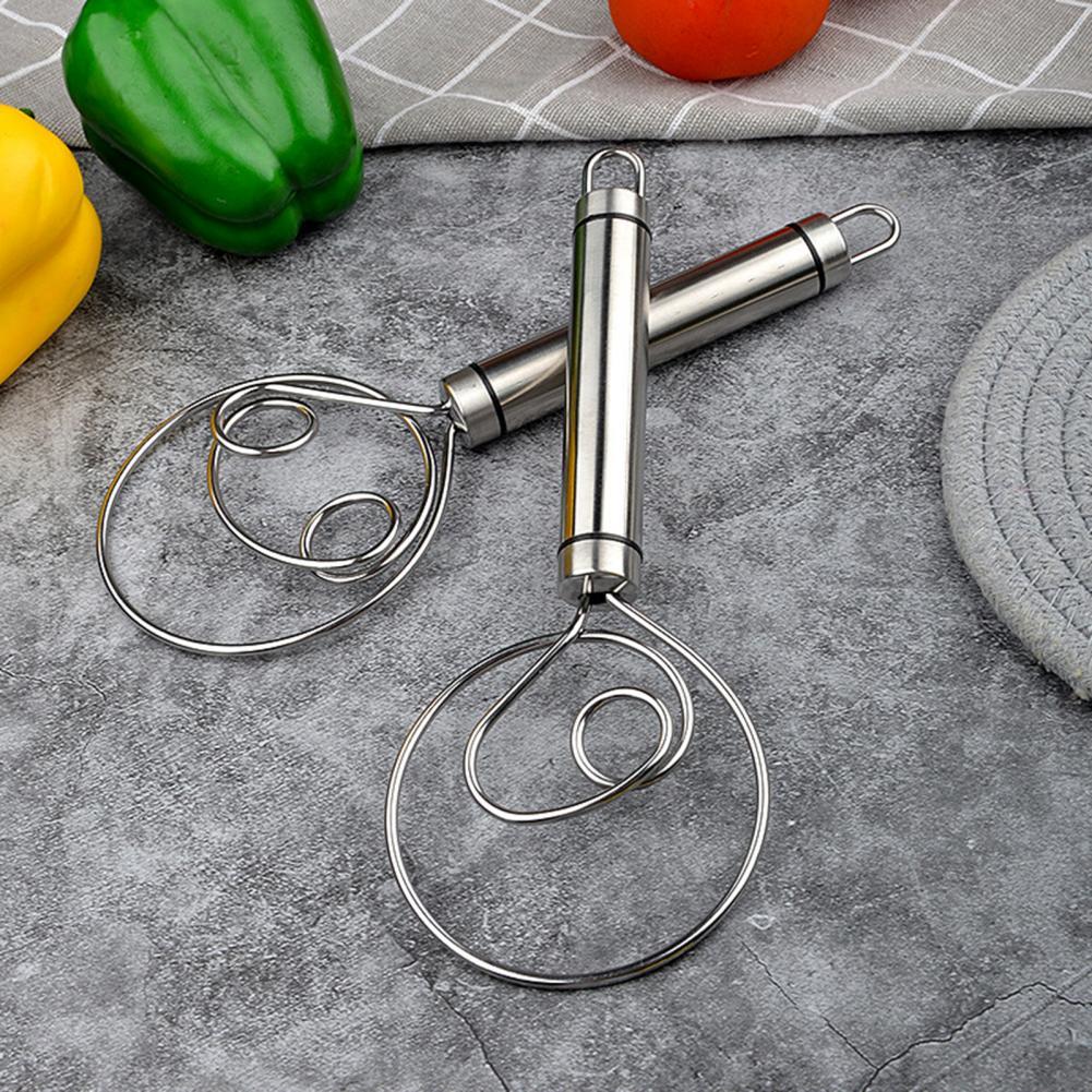 Stainless Steel Danish Flour Binocular Coil Mixer Manual Dough Mixer And Dough Tool Mixing Stick Pi-Mart