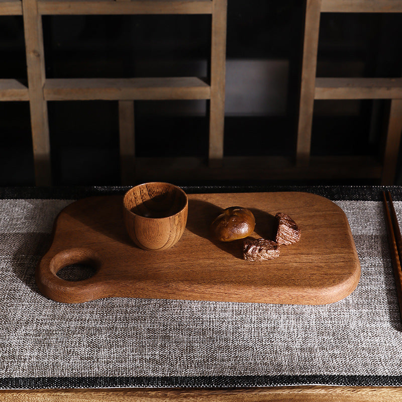 Chopping Board Ebony Solid Wood Cutting Board Kitchen Household Cutting Board Pi-Mart