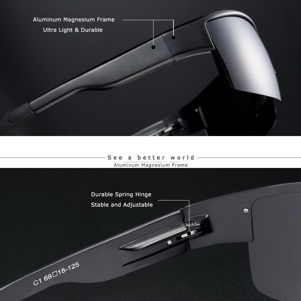 Luxury Elegant Retro Moder Oversized Square Polarized Famous Sunglasses For  Male and Female With UV400 Protection - SJB-DIAMOND ELITES