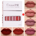 6 Boxes Of Matte Non-stick Cup Waterproof Lipstick Long Lasting Lip Gloss Pi-Mart