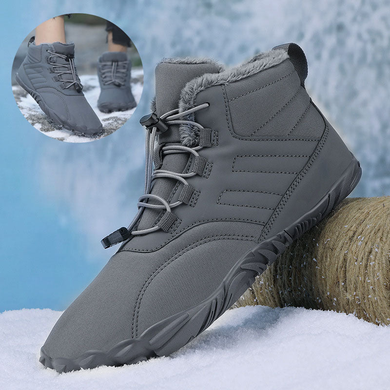 Outdoor Sports Cotton Shoes For Men And Women Winter Warm Slip-on Boots Wear-resistant Anti-ski Thickened Shoes Couple Pi-Mart