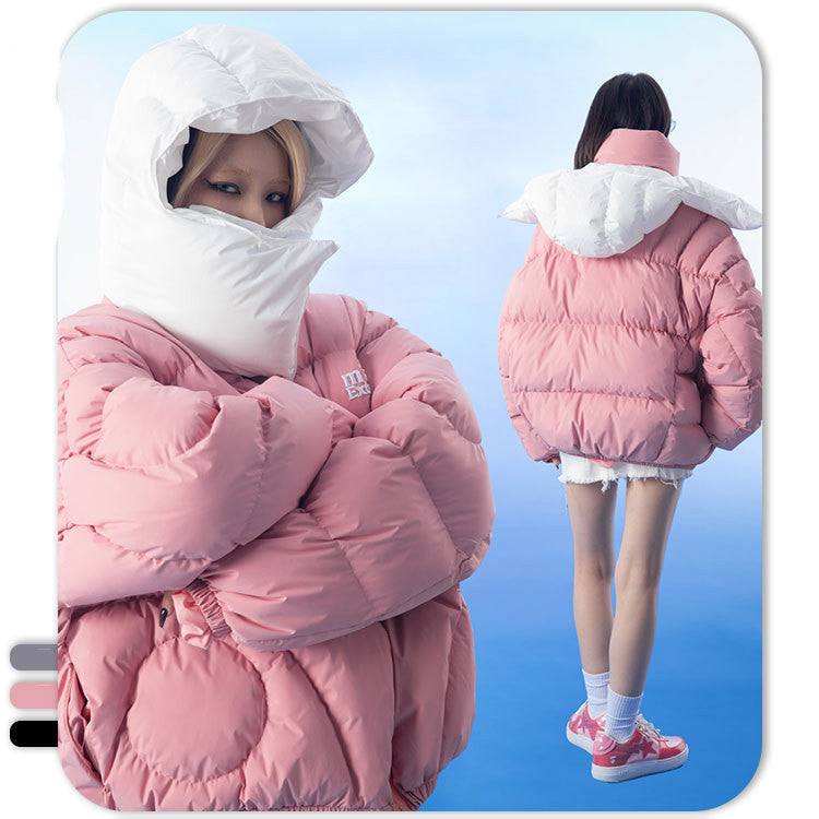 Men's Hooded Hand-stuffed Cotton Coat Bread Jacket