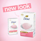 Dove Beauty Bar Women's Bath Soap Gentle Pink Rosa Moisturizing All Skin, 3.75 oz 4 Bars EasyOptionXY LLC