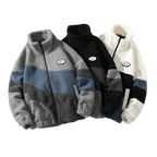 Men's Jacket Oversize Contrast Color Coat Warm Male Outwear Winter Parkas Jacket Men's Clothes Pi-Mart