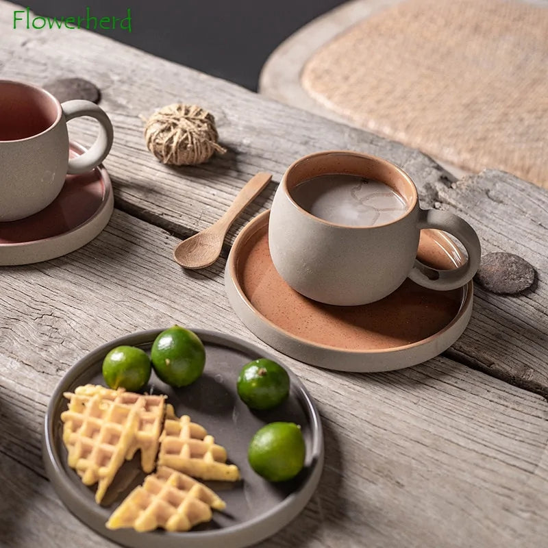 Coffee Mug with Saucer Ceramic Pi-Mart