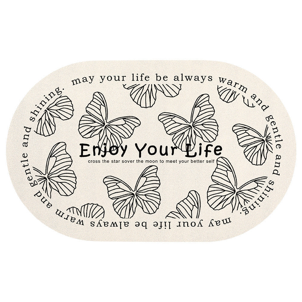 Bathroom Thickened Absorbent Floor Mat Pi-Mart
