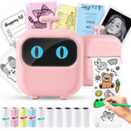Mini Printer, All Purpose Sticker Maker With Thermal Papers, Bluetooth Portable Printer All Purpose - SJB-DIAMOND ELITES