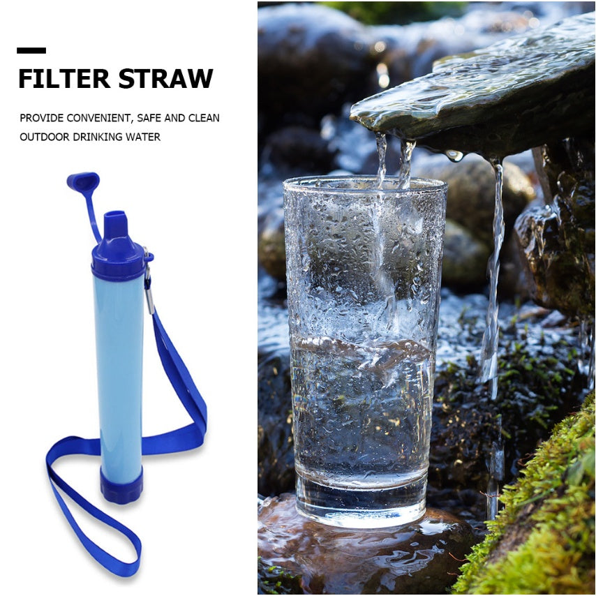 Water Filters Straw Hiking Camping Outdoor Travel Personal Emergency Survival Tools Summer Life Straw Pi-Mart