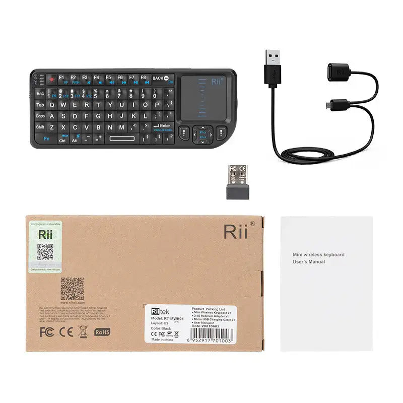 Mini Wireless Keyboard with Backlight Laser Pointer Multimedia for TV Computer - SJB-DIAMOND ELITES