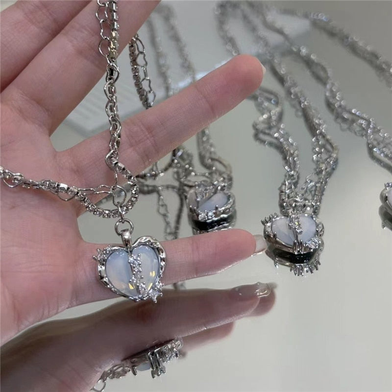 Aesthetic Heart Necklace - SJB-DIAMOND ELITES