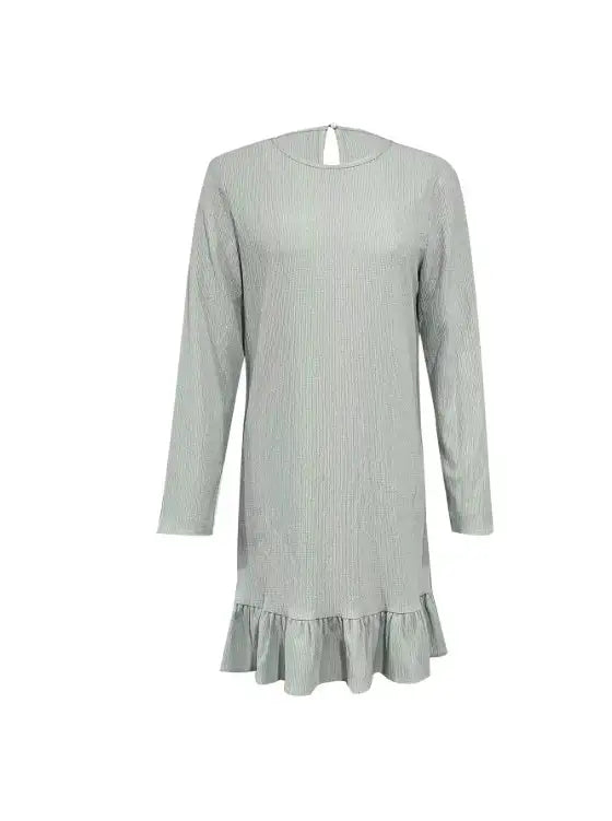 Ladies' Solid Color Lace A-list Casual Long Sleeved Dress - SJB-DIAMOND ELITES