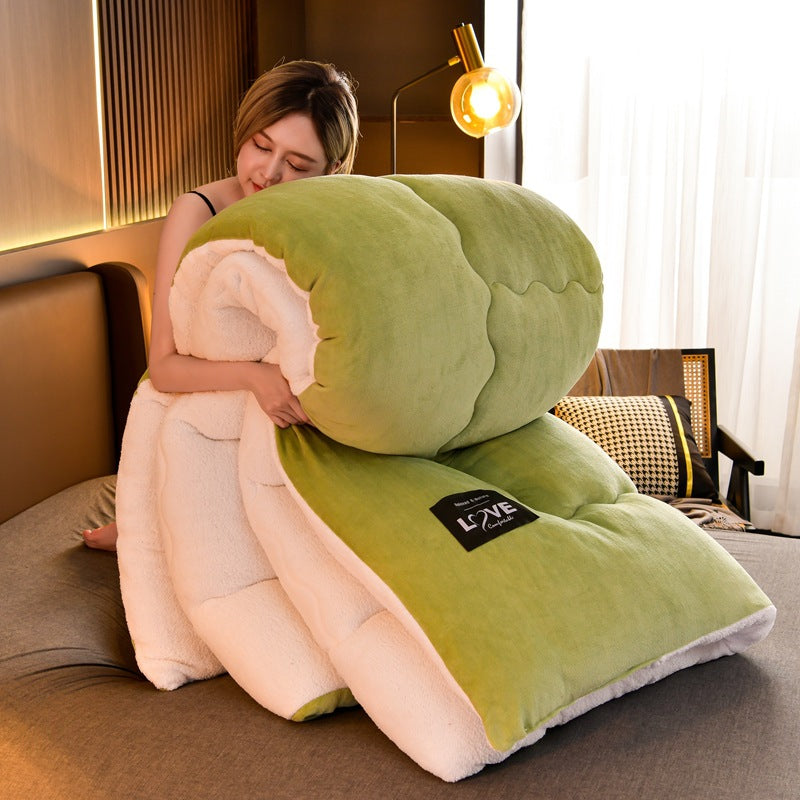 Luxury Winter Thickened Warm Double-sided Milk Velvet Quilt  Fleece Pi-Mart