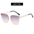 UV400 Cat Eye Sunglasses Frameless - SJB-DIAMOND ELITES