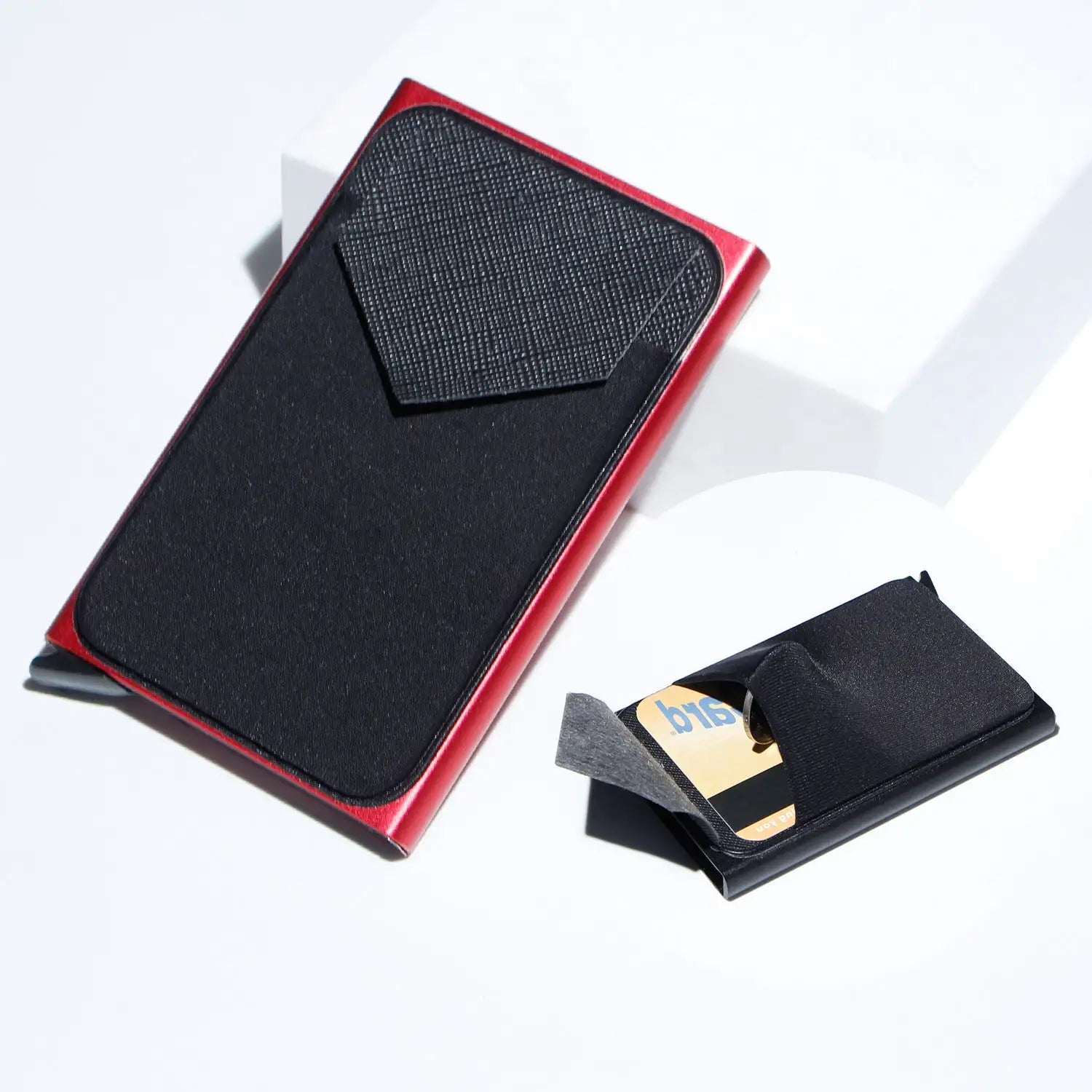 Metal Card Holder, Money Clip Aluminum Alloy Lycra Cloth - SJB-DIAMOND ELITES