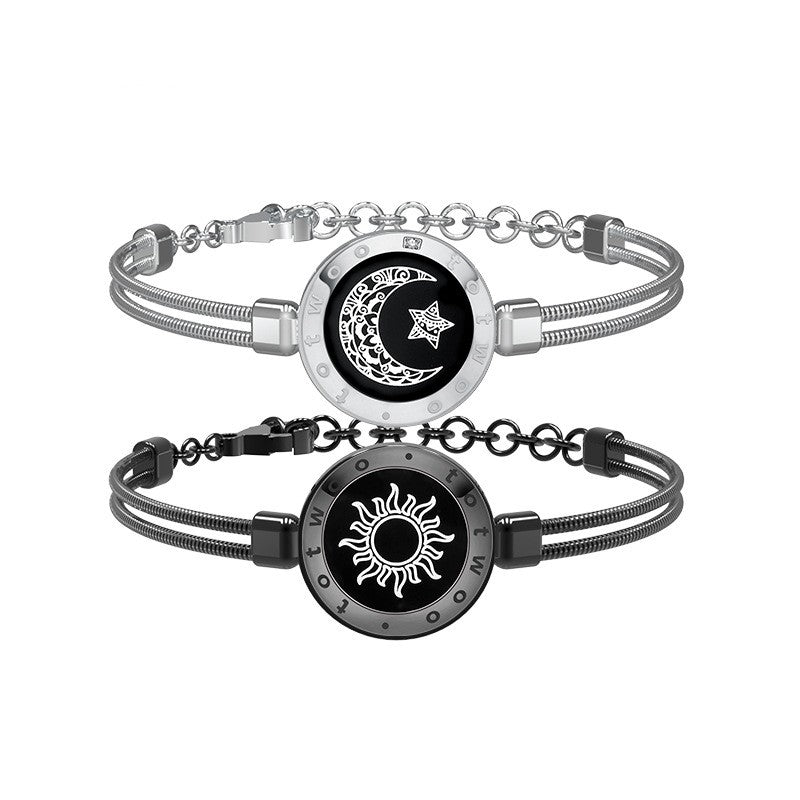 Sun-Moon Smart Sensing Couple Bracelet Pi-Mart