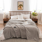 Autumn And Winter Milk Velvet Thickened Yarn-dyed Blankets Multifunctional Nap Pi-Mart