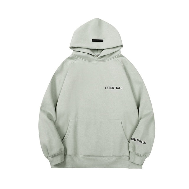Essentials Chest Letters Printing Hooded Sweatshirts Pi-Mart