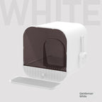 Enclosed And Splash-Proof Cat Litter Box With Drawer Design Lootquake LLC