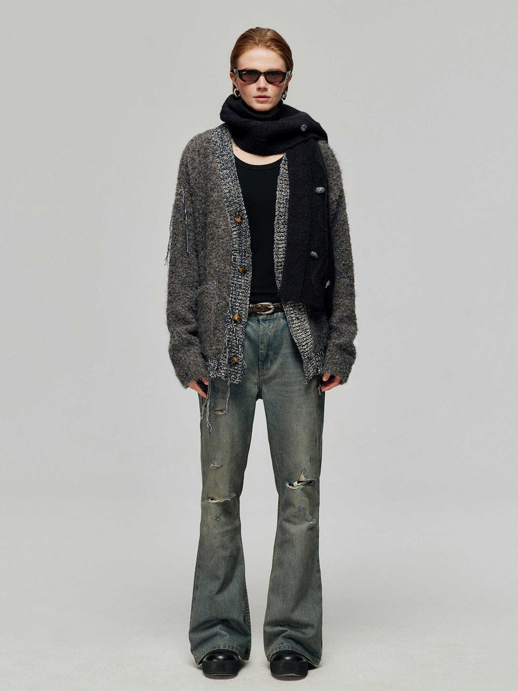 Cotton Retro Make Old Ripped Loose Micro-flared Trousers Jeans Lootquake LLC