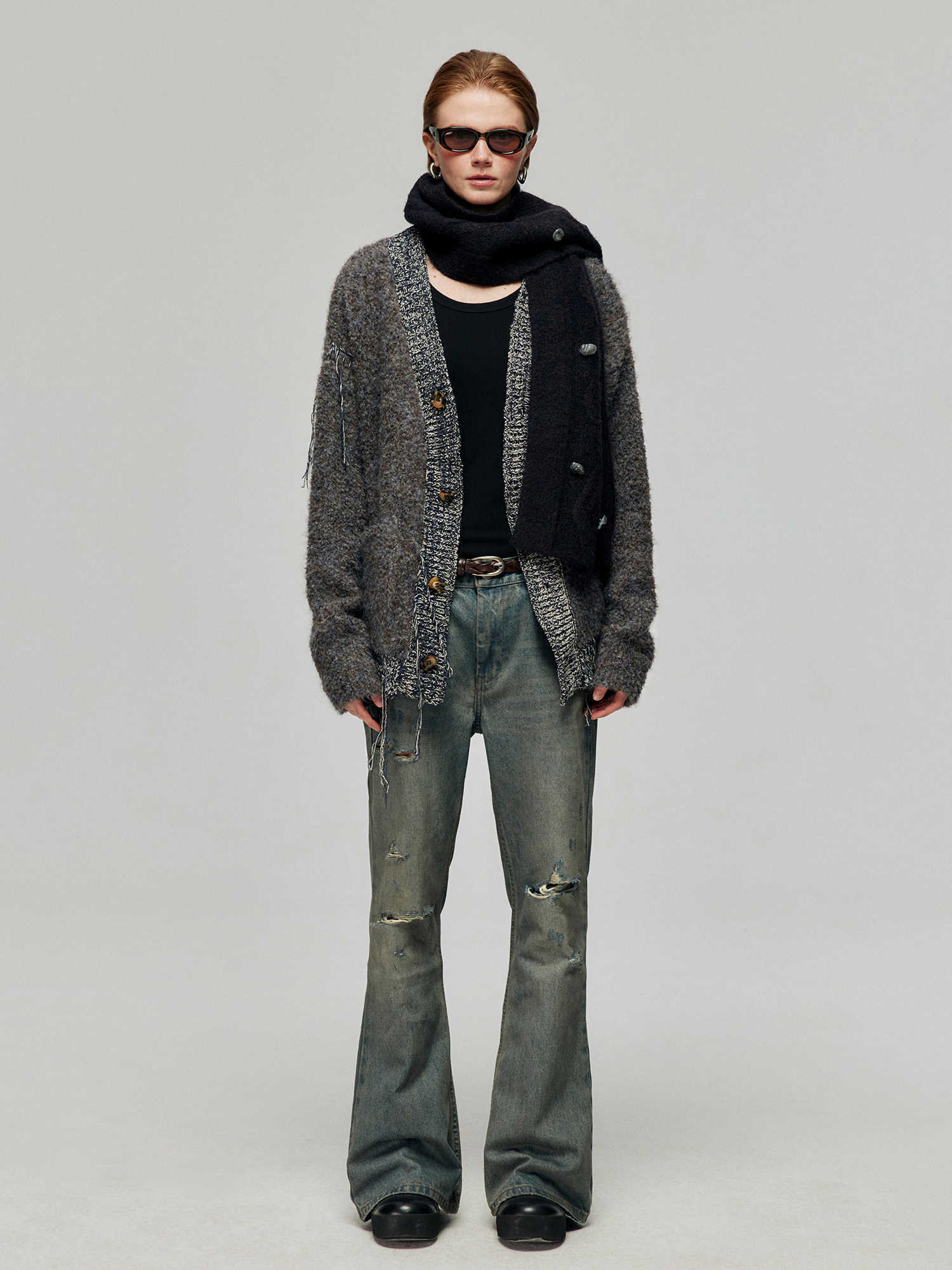 Cotton Retro Make Old Ripped Loose Micro-flared Trousers Jeans Lootquake LLC