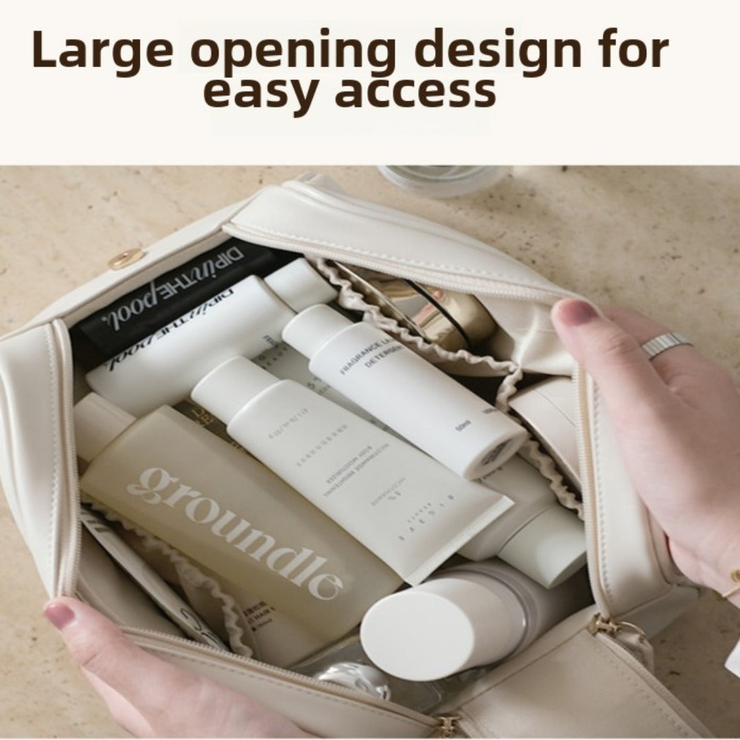 PU waterproof cosmetic bag, large capacity portable travel bag, travel makeup bag, Makeup bag organizers, Makeup bags small - SJB-DIAMOND ELITES
