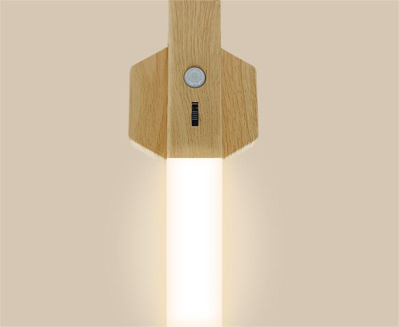 Smart Home Wooden Small Night Lamp Lamp LED Induction Pi-Mart