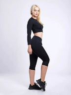 Long-Sleeve Crop Top - SJB-DIAMOND ELITES