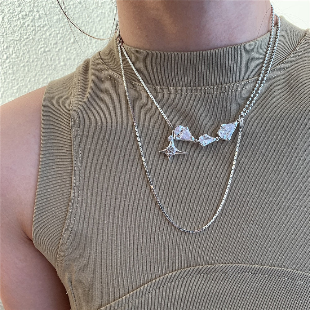 Water Drop Crystal Necklace Pi-Mart