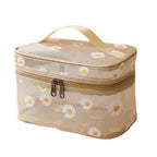 Mesh Cosmetic Bag, Small Daisy Beach Wash Bag, Travel Women's Simple Storage Bag, Go Out Portable Mesh Shower Tote Bag, - SJB-DIAMOND ELITES
