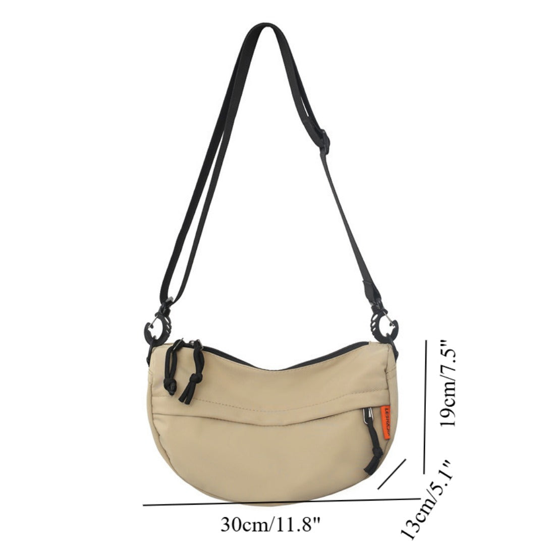 Men's shoulder bag, saddle round bottom bag, satchel fashion unisex small crossbody bag, women's simple crossbody bag - SJB-DIAMOND ELITES