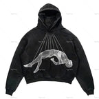 Punk Wind Ninja Printed Hoodies Pi-Mart