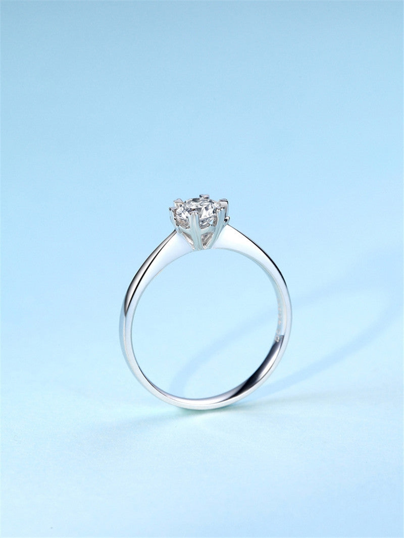 Half Of The Country Simulation Small Diamond Wedding Ring