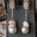 Baroque Freshwater Pearl Earrings Pi-Mart