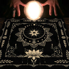 Tarot Tablecloth Board Game Decorative Cloth Have Your Power Mandala Moon Phase Floral Butterfly Tablecloth Pi-Mart