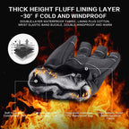 Winter Gloves Touchscreen Non-Slip Unisex Waterproof Windproof Warm Cycling Ski Sports Gloves Women Men