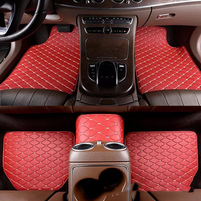 Universal Right Rudder Foot Pad Leather Quilted Embroidered Full Surround Pi-Mart