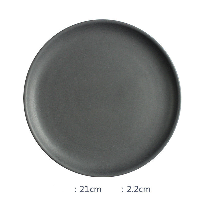 Nordic Ceramic Rice Bowl Steak Plate Deep  Household Tableware Dish Set Pi-Mart