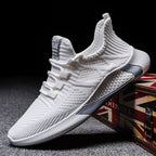 Men's Lace Up Casual Men's Shoes Fly Woven Mesh Breathable Pi-Mart